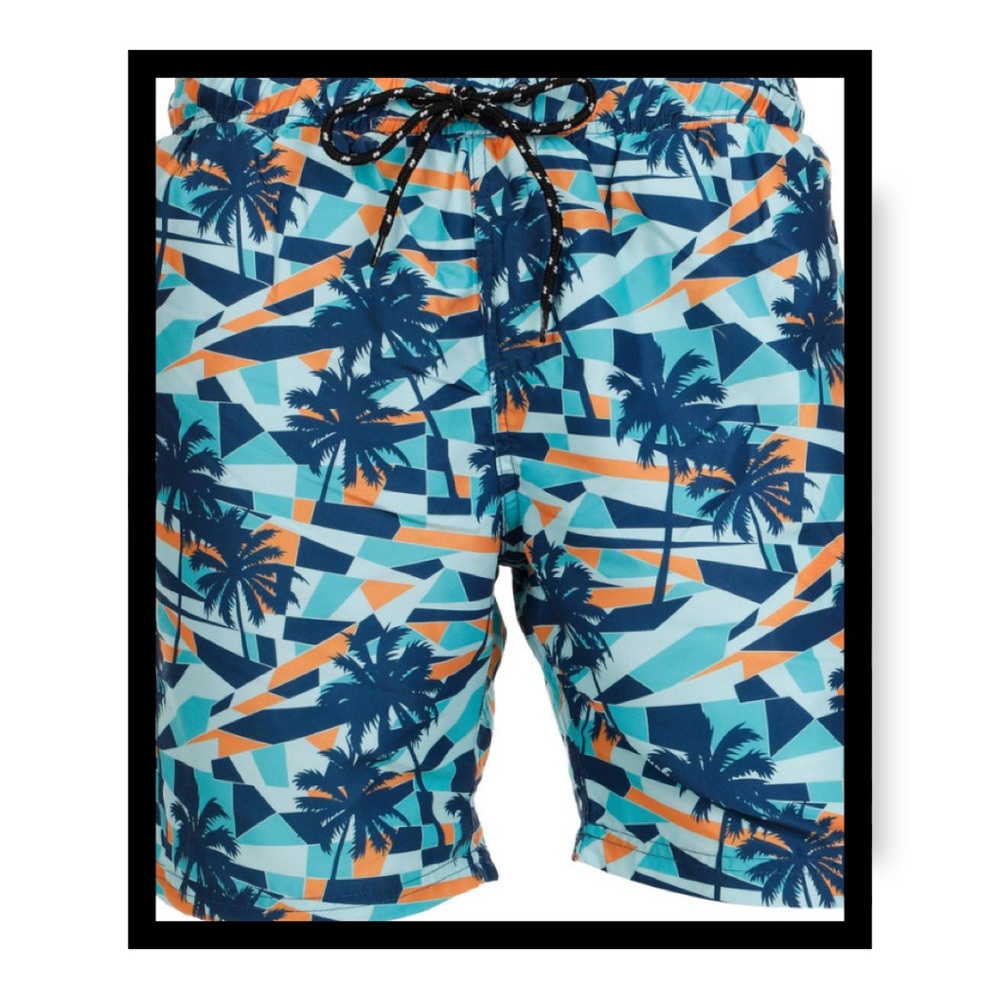 ‼️‼️Clearance-Distortion Men's Palm Tree Swim Trunks